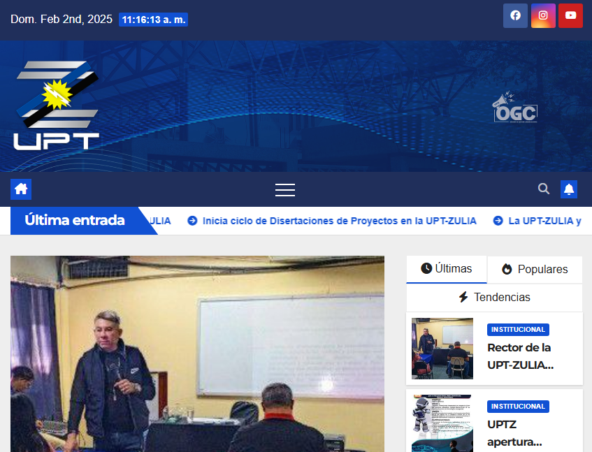 Sitio Web Prensa UPTZulia